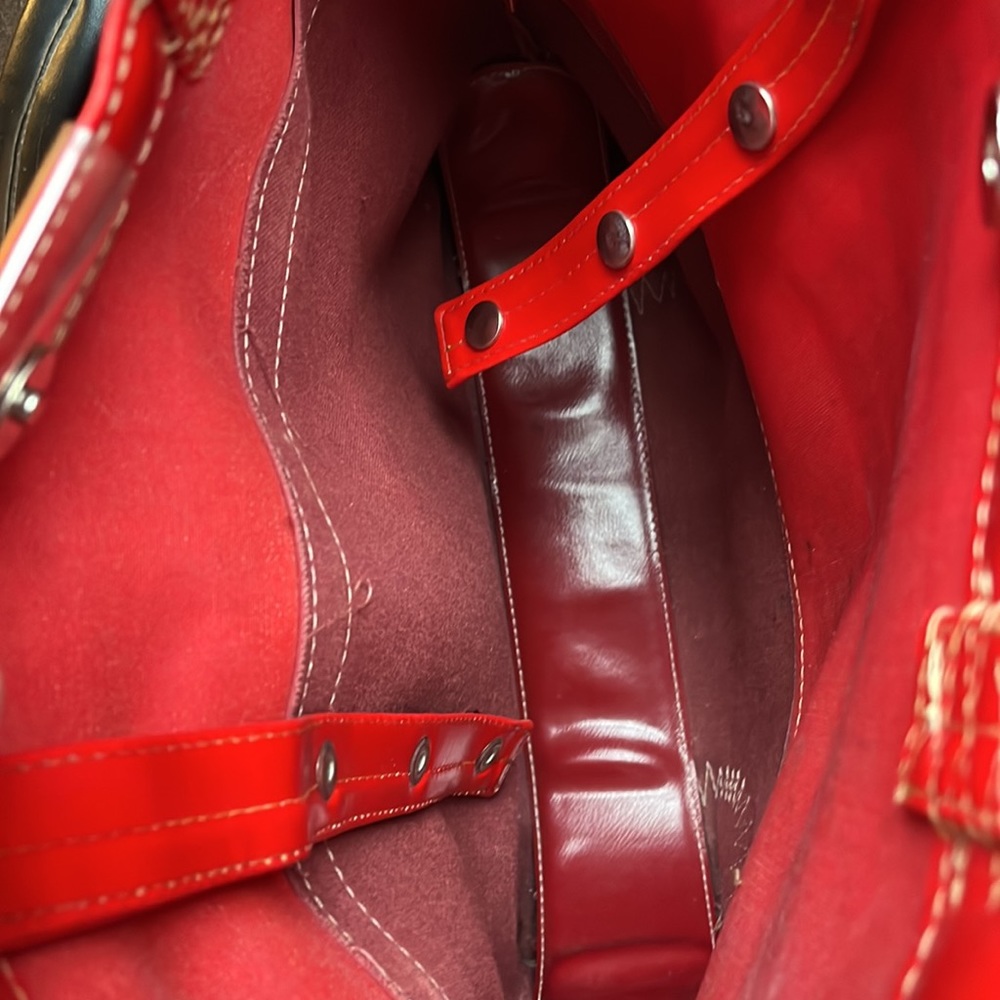 Vintage tote bag- Mod -Red MCM - Picture 4 of 4